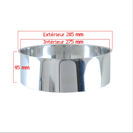 Bavette inox standard pour toilette sèche