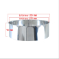 Bavette inox standard pour toilette sèche Bavette inox standard pour toilette sèche