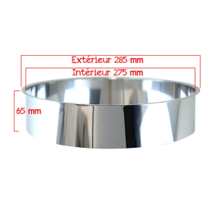 Bavette inox pour toilette sèche - Modèle court