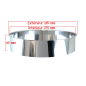 Stainless steel collar for compost toilets - Short model