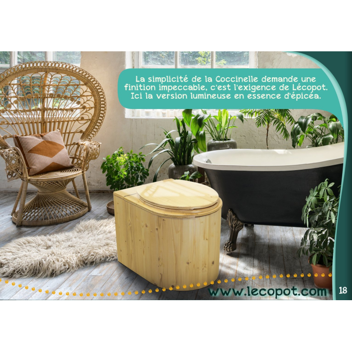 Ladybird for reduced mobility person - composting toilet