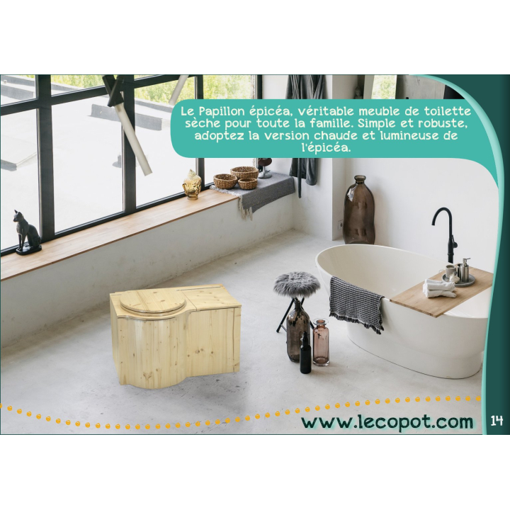 The Butterfly for reduced mobility people - Dry toilet by Lécopot