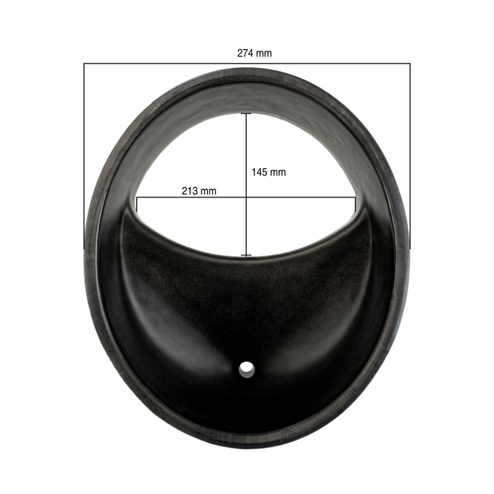 Séparateur d'urine pour toilette sèche - Noir - Lécopot
