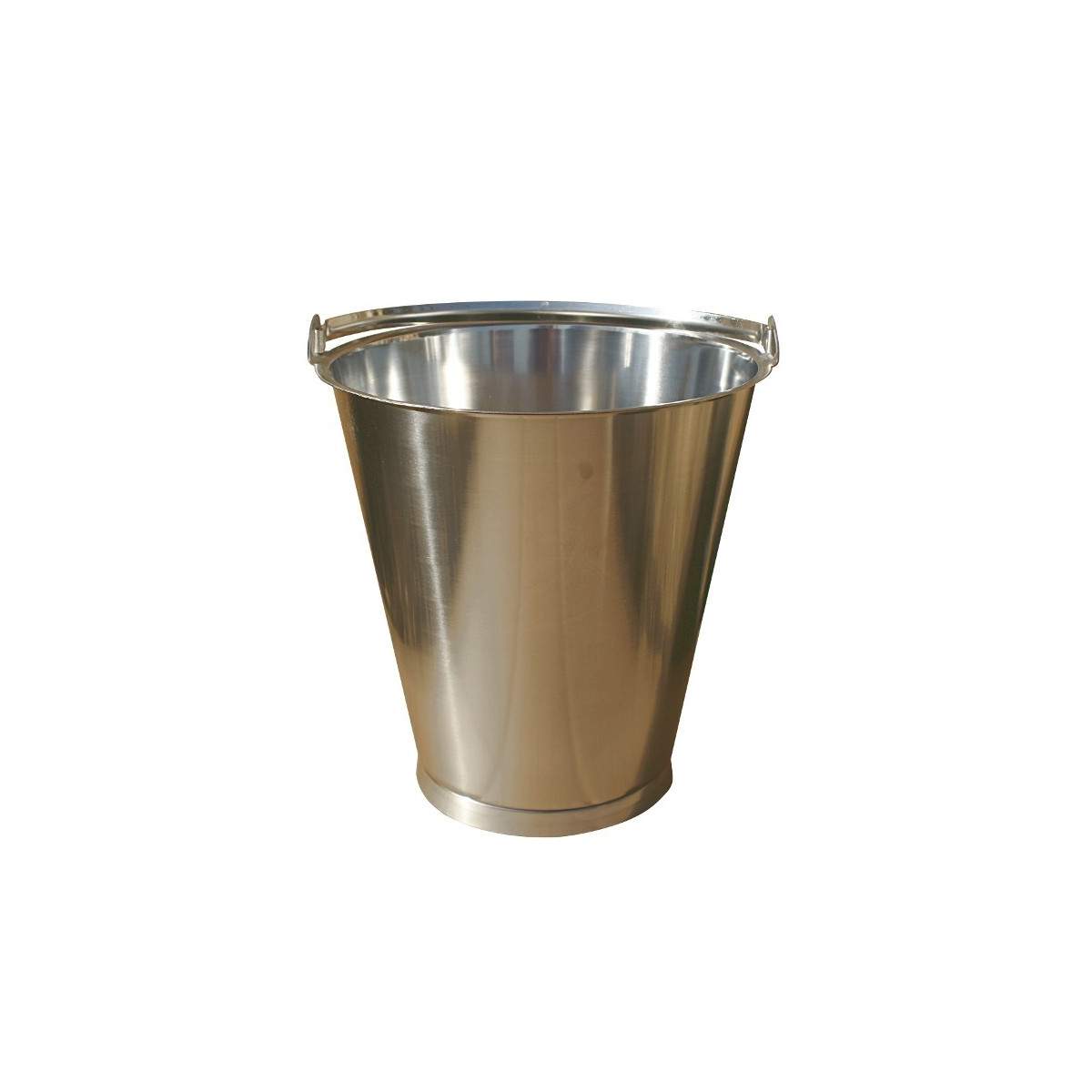 15L stainless steel bucket with plinth