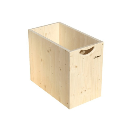 Holzbox für Sägespäne ohne Deckel
