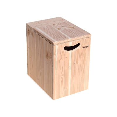 Holzbox für Sägespäne  mit Deckel von Lécopot